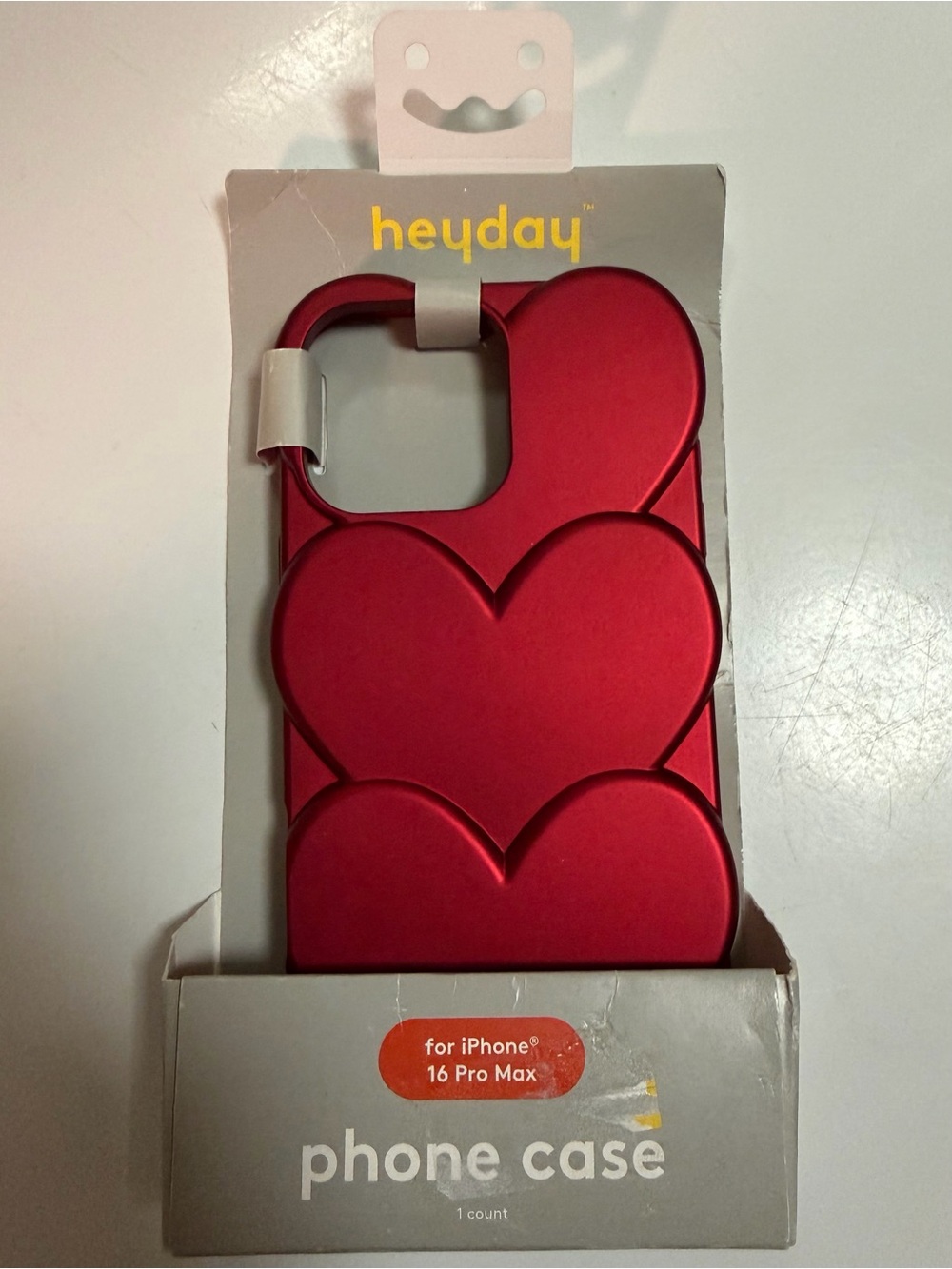 heyday Red Heart iPhone 16 Pro Max Protective Case
